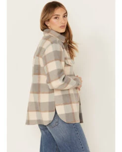 Cleo + Wolf Women's Buffalo Plaid Print Wool Shacket -Dan Post Store 2000381849 104 P4