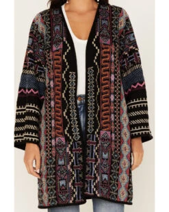Johnny Was Women's Gennie Southwestern Embroidered Kimono 9 Johnny Was Women's Gennie Southwestern Embroidered Kimono -Dan Post Store 2000382056 001 P3