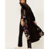 Johnny Was Women's Tiarei Velvet Bishop Sleeve Kimono 2 Johnny Was Women's Tiarei Velvet Bishop Sleeve Kimono -Dan Post Store 2000382064 001 P4