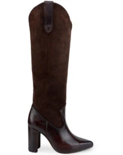 Dante Women's Vallejo Lizard Print Boots - Pointed Toe