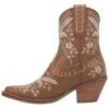 Dingo Women's Primrose Embroidered Western Booties - Snip Toe
