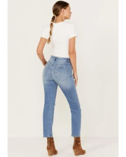 Rolla's Women's Medium Wash Mid Rise Miller Cropped Jeans -Dan Post Store 2000382119 400 P3