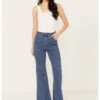 Rolla's Women's East Coast Dark Wash High Rise Flare Pants -Dan Post Store 2000382129 401 P1