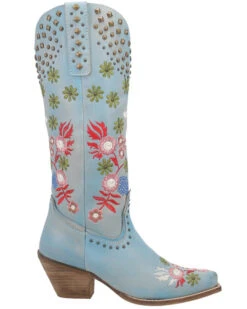 Dingo Women's Poppy Embroidered Studded Pull-On Western Tall Boot - Snip Toe -Dan Post Store 2000382154 400 P2