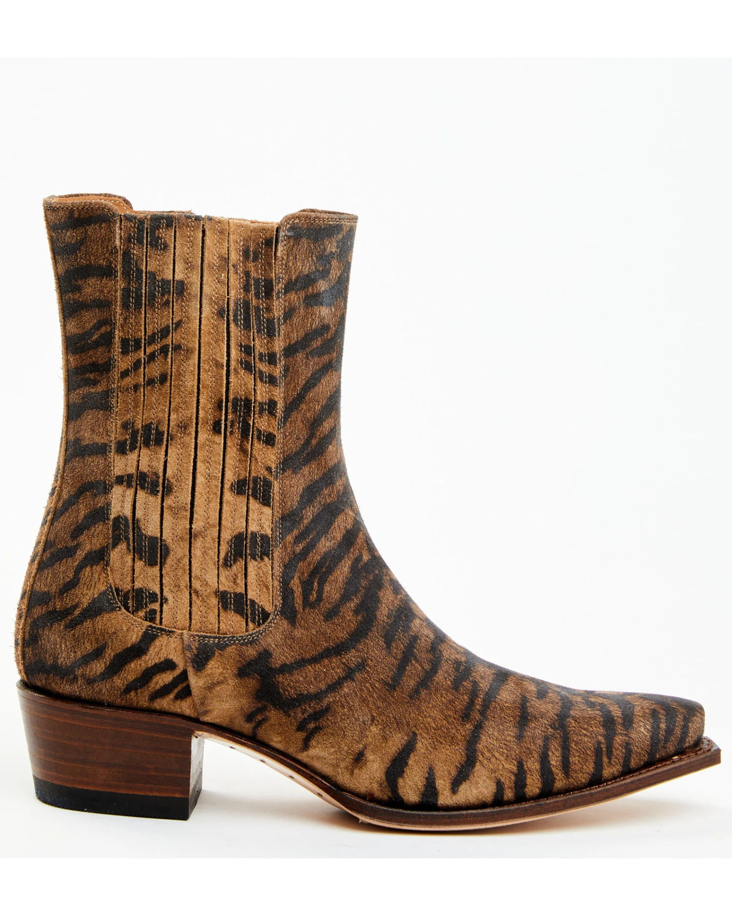 Sendra Women's Tiger Print Western Booties - Snip Toe 8 Sendra Women's Tiger Print Western Booties - Snip Toe - Image 6