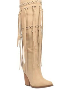 Dingo Women's Witchy Woman Fringe Tall Western Boots - Pointed Toe -Dan Post Store 2000382801 295 P1