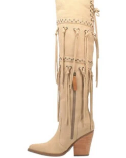 Dingo Women's Witchy Woman Fringe Tall Western Boots - Pointed Toe