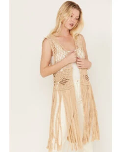 Shyanne Women's Macrame Fringe Vest -Dan Post Store 2000382831 251 P2