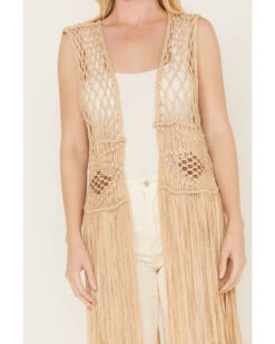 Shyanne Women's Macrame Fringe Vest -Dan Post Store 2000382831 251 P3