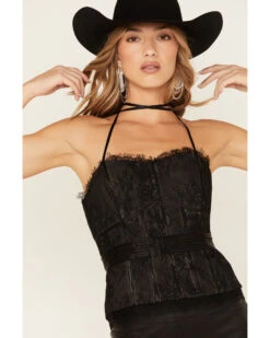 Wonderwest Women's Lace Trim Tank