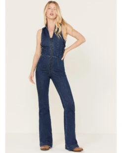 Idyllwind Women's Barlow Lace-Up Denim Jumpsuit -Dan Post Store 2000383282 417 P2