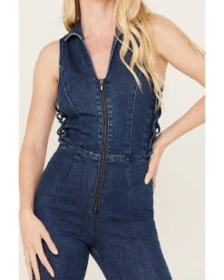 Idyllwind Women's Barlow Lace-Up Denim Jumpsuit