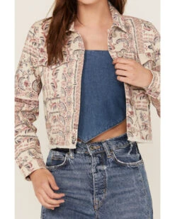 Shyanne Women's Americana Print Denim Jacket