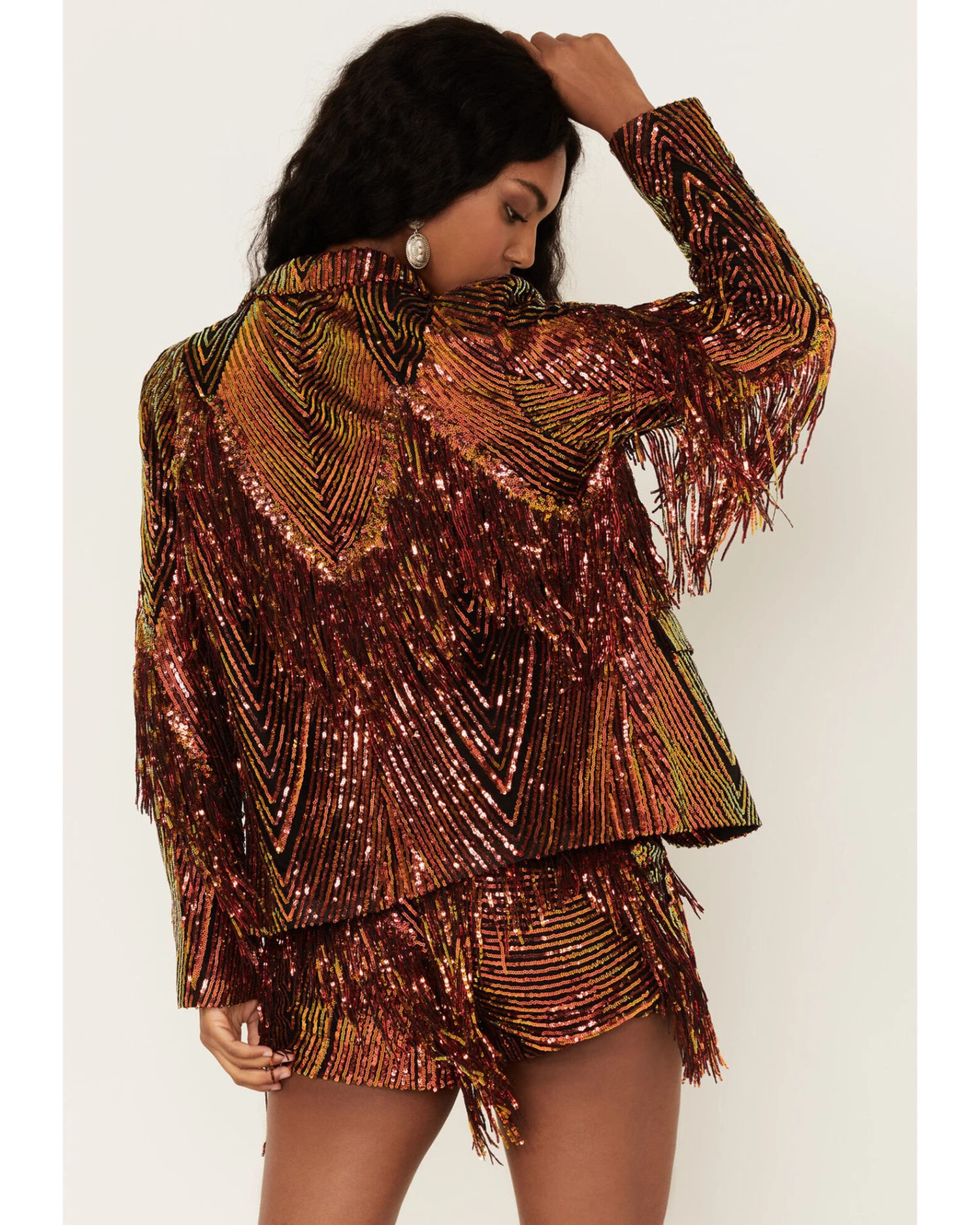 Any Old Iron Women's Sequins And Fringe Jacket 3 Any Old Iron Women's Sequins And Fringe Jacket