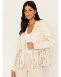 Boot Barn X Double D Women's Exclusive Embellished Fringe Bridal Jacket -Dan Post Store 2000384334 105 P1