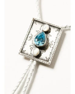 Boot Barn X Double D Women's Exclusive White Bridal Bolo Tie