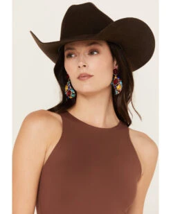 Boot Barn X Understated Leather Stone Paisley Earrings