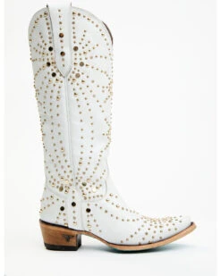 Boot Barn X Lane Women's Exclusive Sparks Fly Satin Pearl Western Bridal Boots - Snip Toe -Dan Post Store 2000385225 100 P2