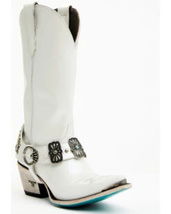 Boot Barn X Lane Women's Exclusive The New Mrs. Satin Pearl Western Bridal Boots - Snip Toe -Dan Post Store 2000385228 100 P1