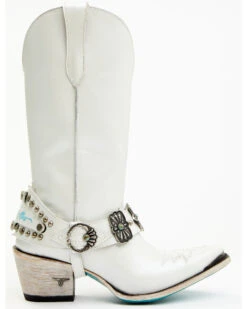Boot Barn X Lane Women's Exclusive The New Mrs. Satin Pearl Western Bridal Boots - Snip Toe -Dan Post Store 2000385228 100 P2