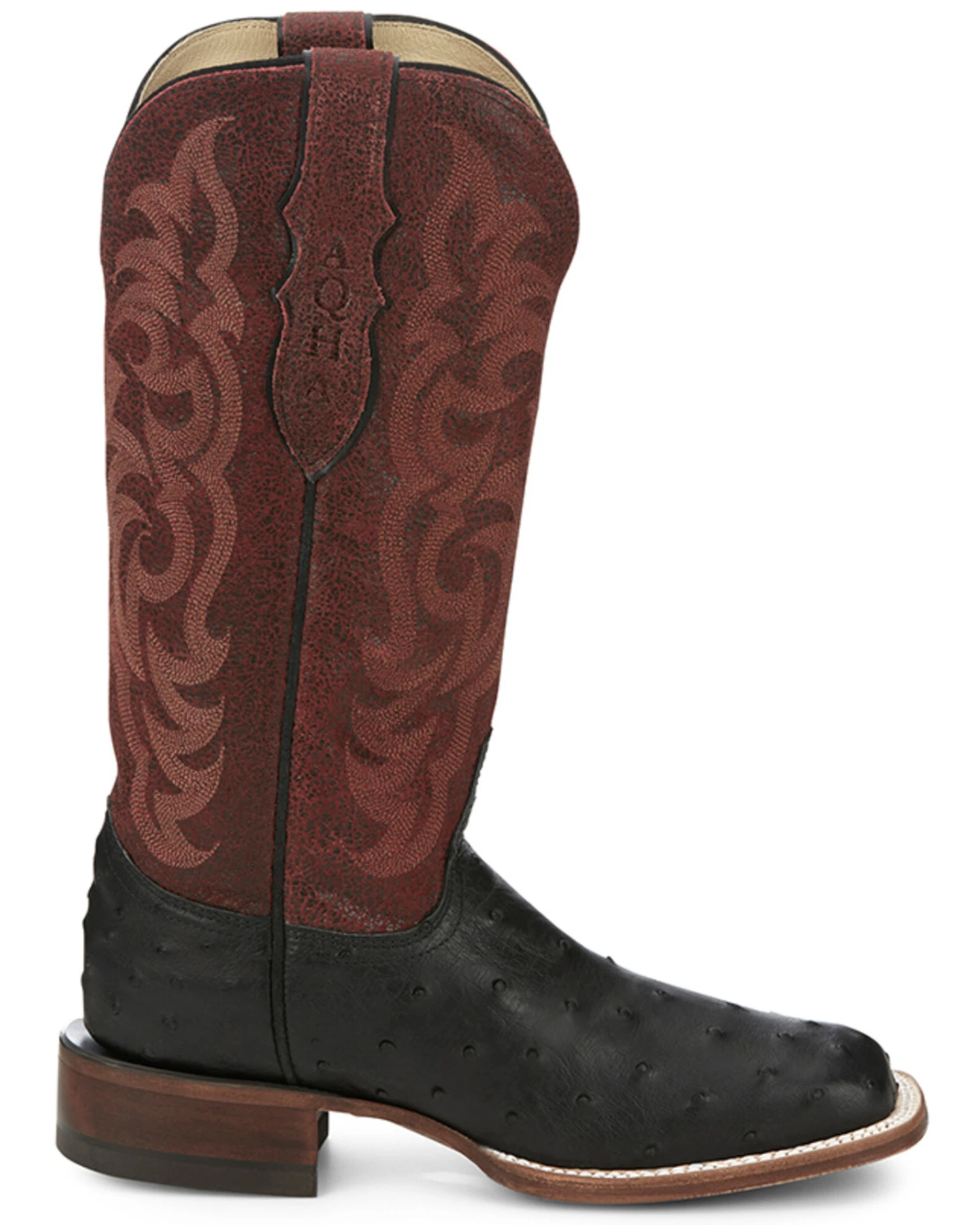 Justin Women's Exotic Full Quill Ostrich Western Boots - Broad Square Toe 4 Justin Women's Exotic Full Quill Ostrich Western Boots - Broad Square Toe - Image 2