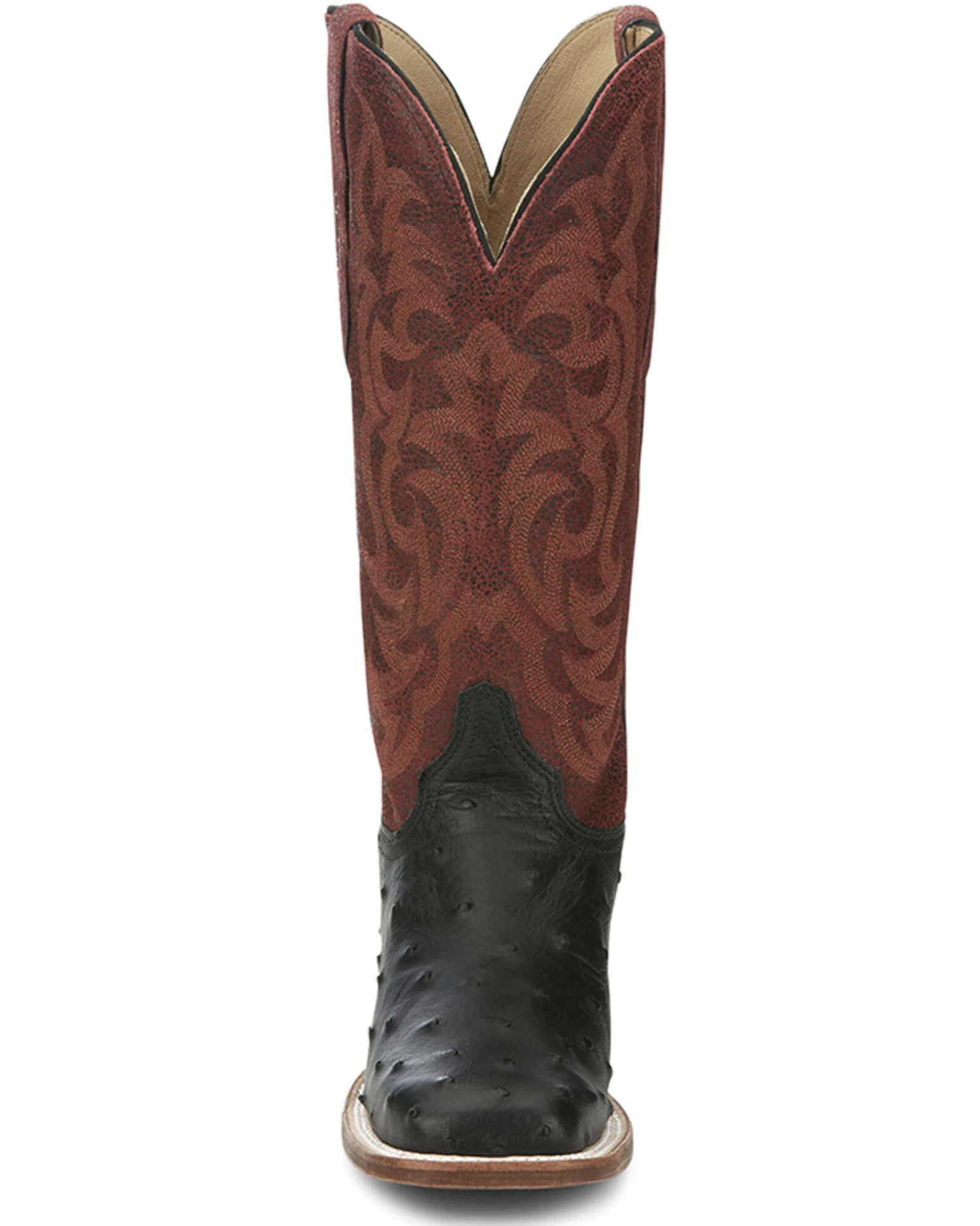 Justin Women's Exotic Full Quill Ostrich Western Boots - Broad Square Toe 6 Justin Women's Exotic Full Quill Ostrich Western Boots - Broad Square Toe - Image 4