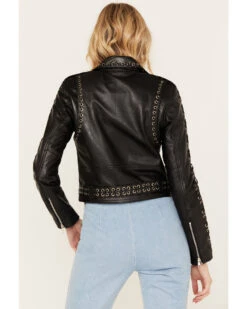 Understated Leather Women's Destiny Eyelet Moto Jacket -Dan Post Store 2000386319 001 P4