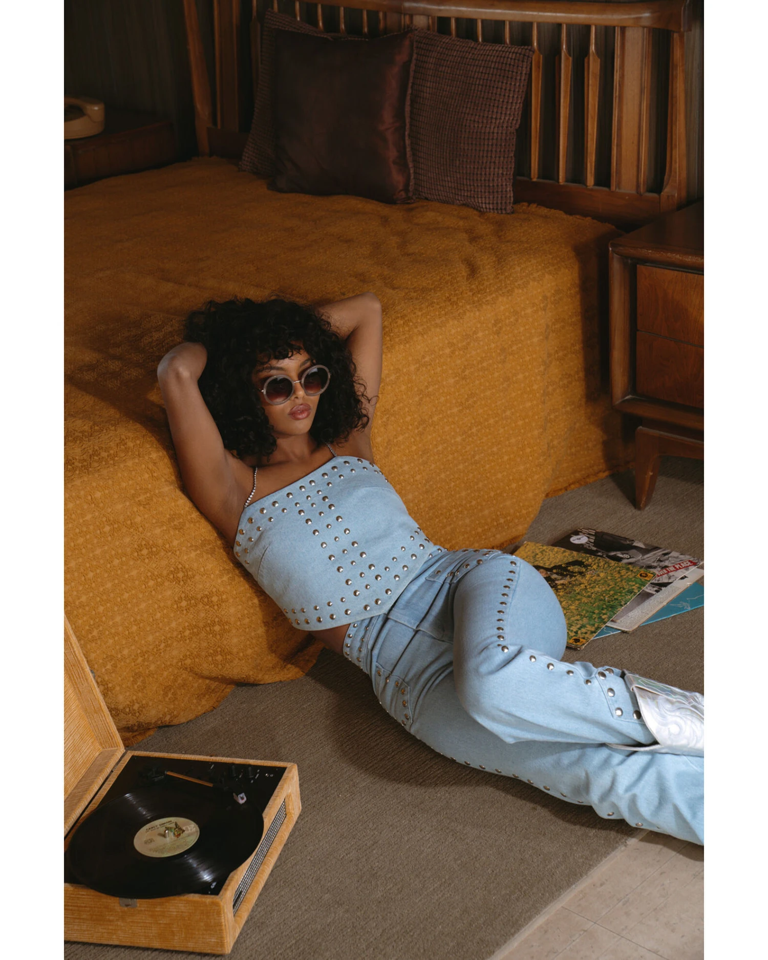 Understated Leather Women's Bluegrass Studded Jeans 3 Understated Leather Women's Bluegrass Studded Jeans