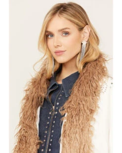 Understated Leather Women's Silver & Rhinestone Fringe Star Earrings