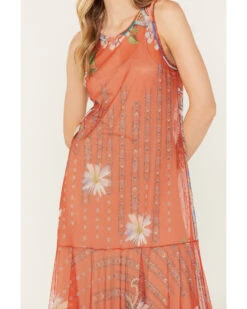 Johnny Was Women's Paisley Print Mesh Slip Dress -Dan Post Store 2000386525 900 P3