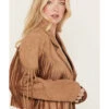 Saints & Hearts Women's Faux Suede Cropped Fringe Jacket 1 Saints & Hearts Women's Faux Suede Cropped Fringe Jacket -Dan Post Store 2000386537 280 P2