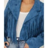 Saints & Hearts Women's Faux Suede Cropped Fringe Jacket 1 Saints & Hearts Women's Faux Suede Cropped Fringe Jacket -Dan Post Store 2000386538 400 P2