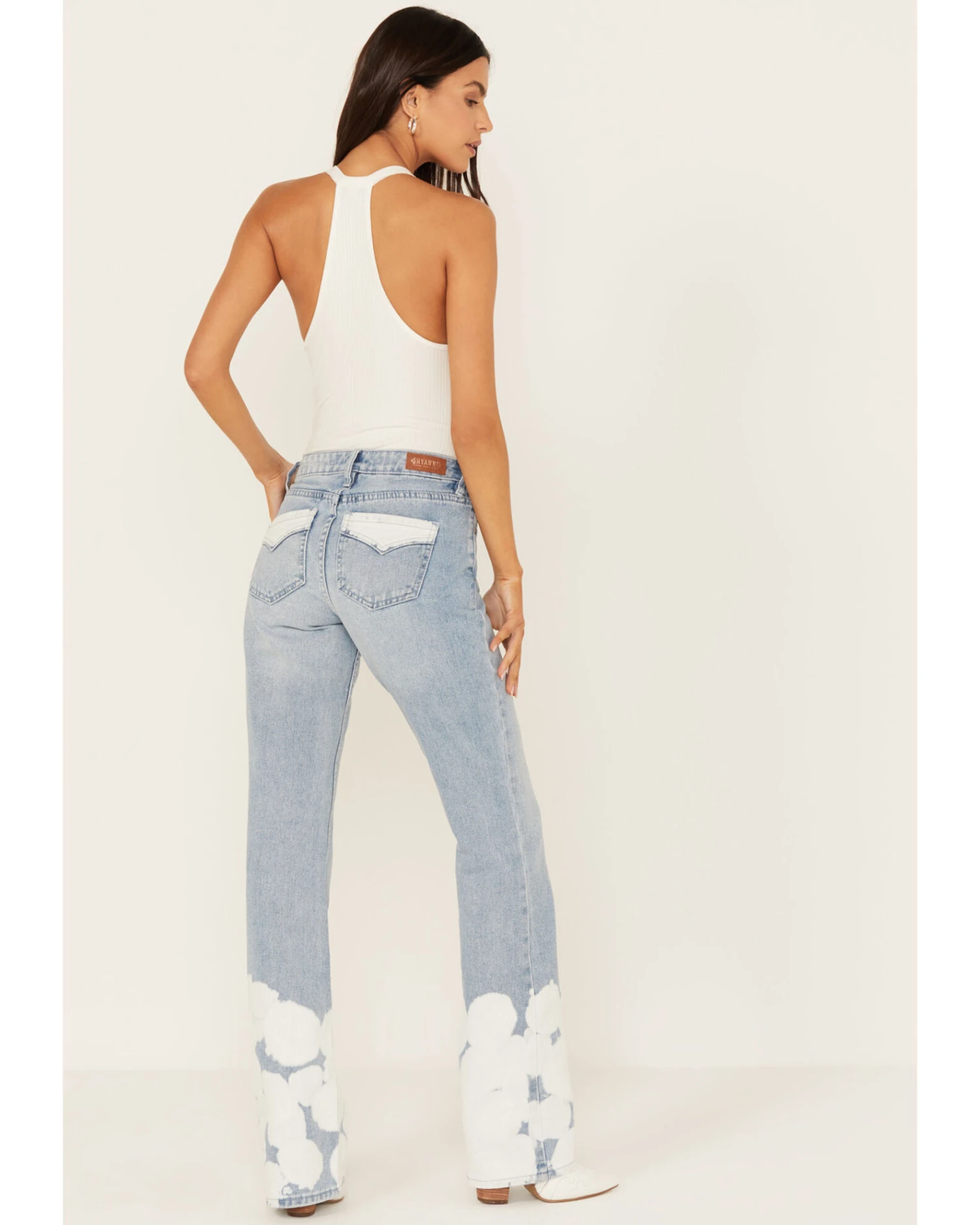 Shyanne Women's Wild Indigo Light Wash Mid Rise Bootcut Jeans 6 Shyanne Women's Wild Indigo Light Wash Mid Rise Bootcut Jeans - Image 4