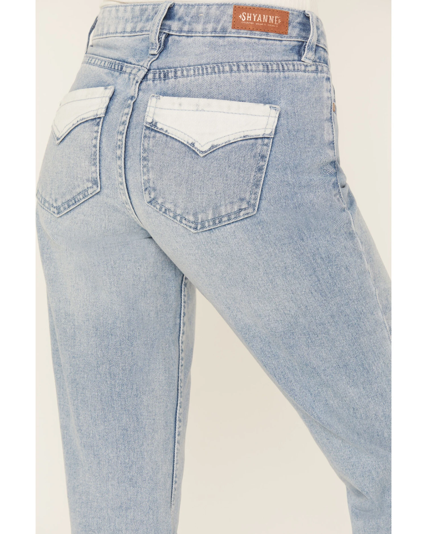 Shyanne Women's Wild Indigo Light Wash Mid Rise Bootcut Jeans 4 Shyanne Women's Wild Indigo Light Wash Mid Rise Bootcut Jeans - Image 2