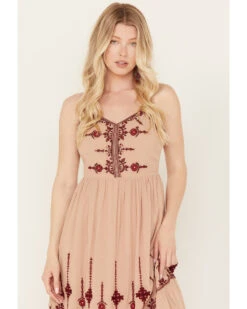 Idyllwind Women's Belladonna Embroidered Maxi Dress