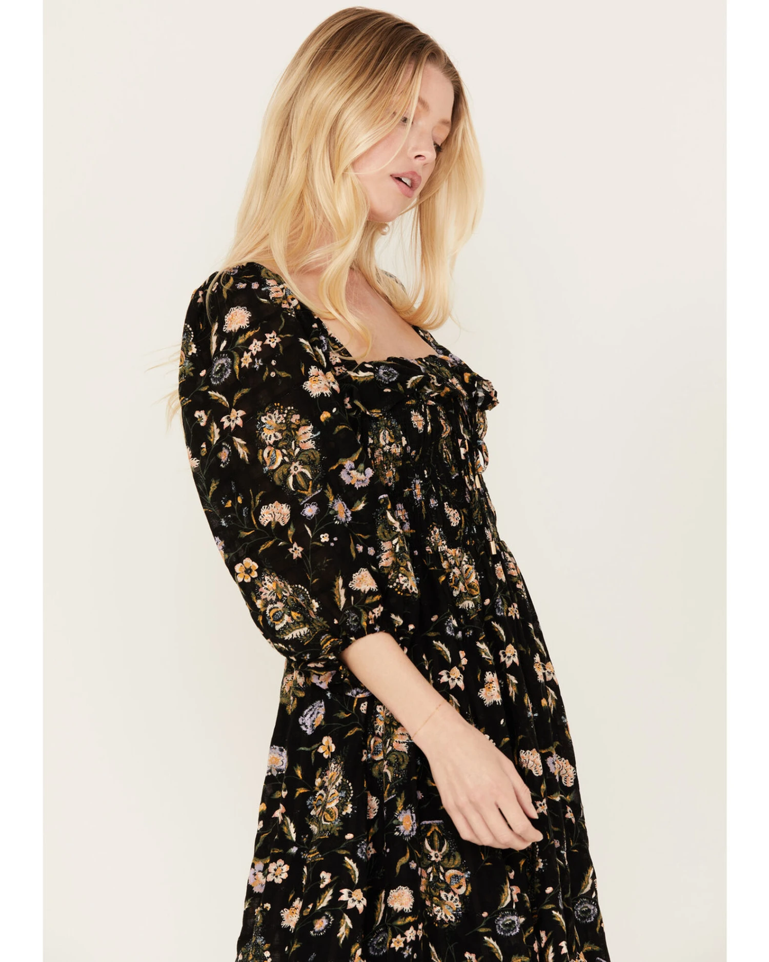 Free People Women's Oasis Floral Print Midi Dress 5 Free People Women's Oasis Floral Print Midi Dress - Image 3