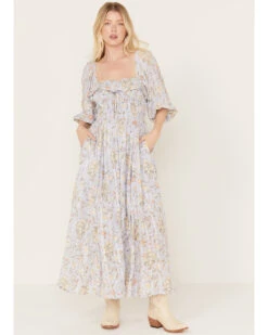 Free People Women's Oasis Floral Print Midi Dress -Dan Post Store 2000387363 570 P2