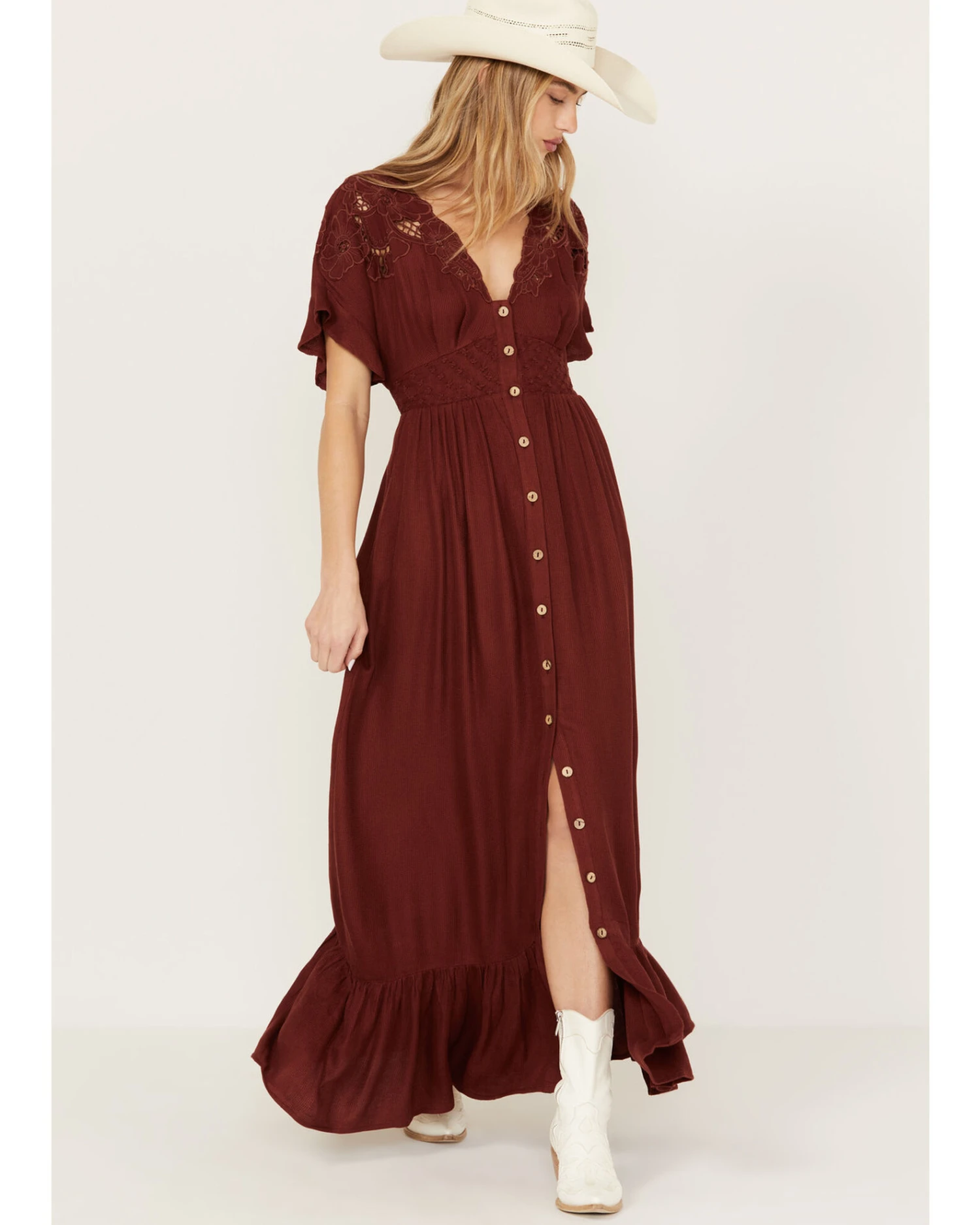 Free People Women's Colette Maxi Dress 4 Free People Women's Colette Maxi Dress - Image 2
