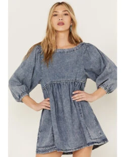 Free People Women's Get Obsessed Mini Dress 8 Free People Women's Get Obsessed Mini Dress -Dan Post Store 2000387976 414 P1