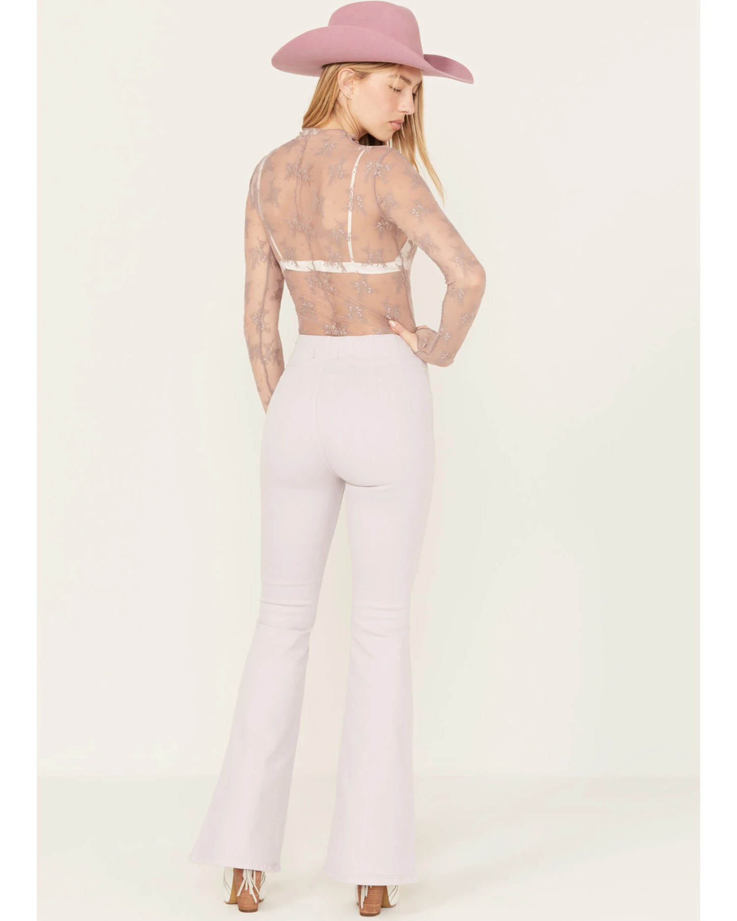 Free People Women's Jayde Denim Flare Jeans 5 Free People Women's Jayde Denim Flare Jeans - Image 3