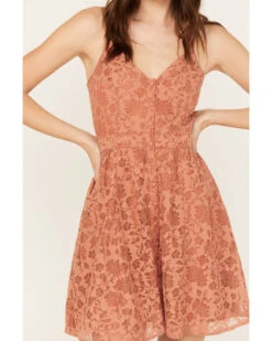 Dan Post Store 4 Molly Bracken Women's Lace Button-Down Sleeveless Mini Dress