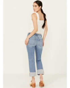 Ceros Women's Mid Rise Rolled Cuffed Capri Jeans 9 Ceros Women's Mid Rise Rolled Cuffed Capri Jeans -Dan Post Store 2000388373 412 P3