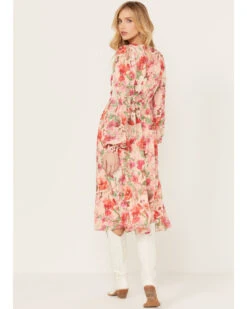 Flying Tomato Women's Floral Print Long Sleeve Midi Dress 8 Flying Tomato Women's Floral Print Long Sleeve Midi Dress -Dan Post Store 2000388710 650 P4