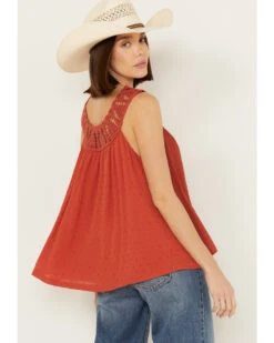 Miss Me Women's Crochet Neck Sleeveless Peasant Top 8 Miss Me Women's Crochet Neck Sleeveless Peasant Top -Dan Post Store 2000389767 220 P4