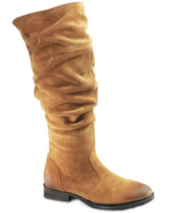 Band Of The Free Women's Koa Suede Tall Scrunch Boots - Round Toe -Dan Post Store 2000390265 280 P2