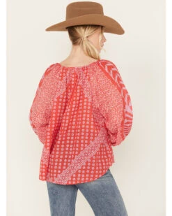 Free People Women's Elena Printed Top