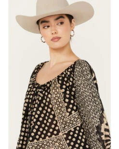 Free People Women's Elena Printed Top