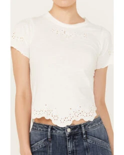 Free People Women's Call Me Baby Short Sleeve Tee -Dan Post Store 2000390356 103 P3