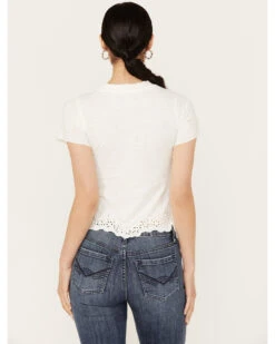 Free People Women's Call Me Baby Short Sleeve Tee -Dan Post Store 2000390356 103 P4