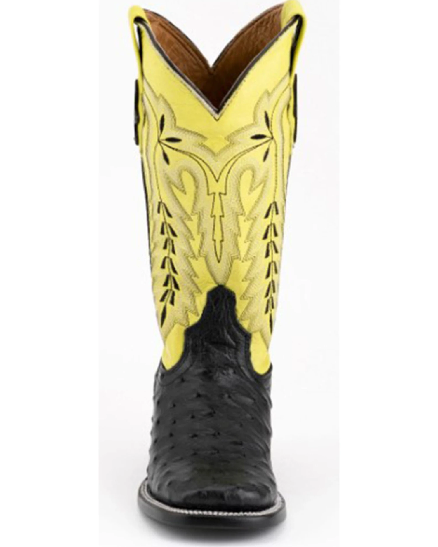 Ferrini Women's Exotic Full Quill Ostrich Western Boots - Broad Square Toe 4 Ferrini Women's Exotic Full Quill Ostrich Western Boots - Broad Square Toe - Image 3